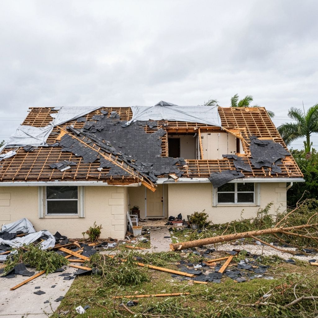 Antes: De Daño por Huracán a Techo de Metal