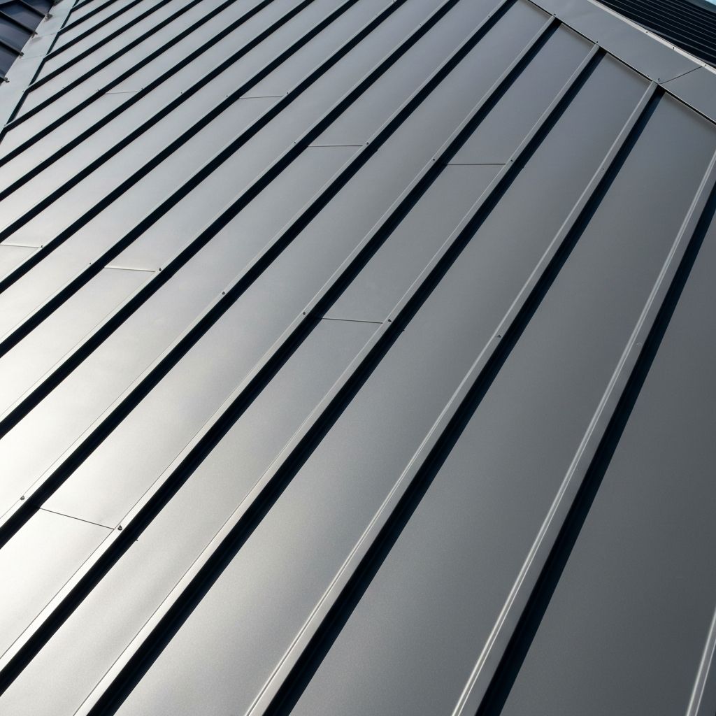 Techo de metal Gris Carbón en casa del sur de Florida