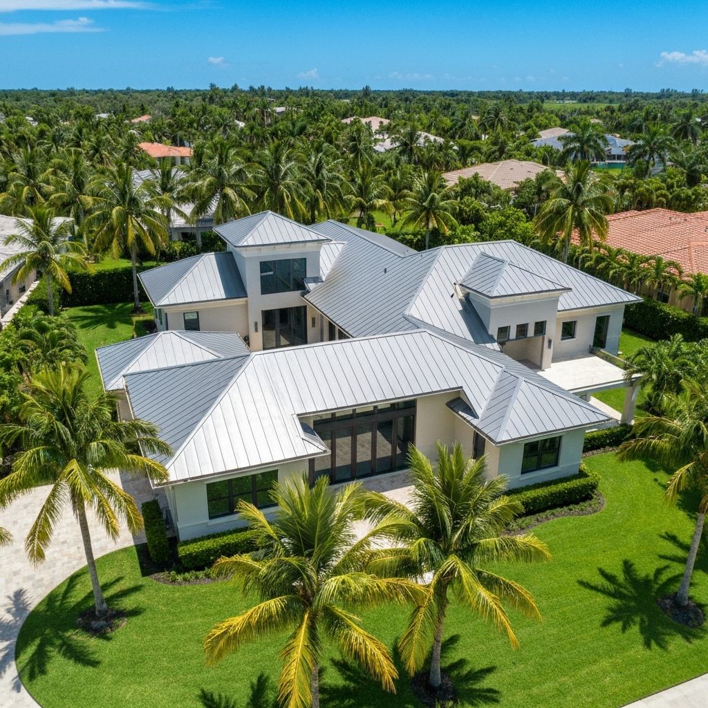 Hermosa casa del sur de Florida con nuevo techo de metal